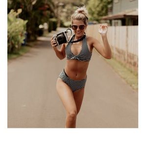 Albion Fit swimsuit. Black Check. Worn once!